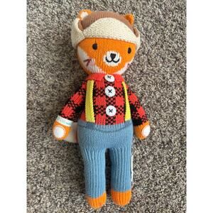 Cuddle Kind Wyatt the Fox 13 Little Knit Doll Handmade ethically in Peru